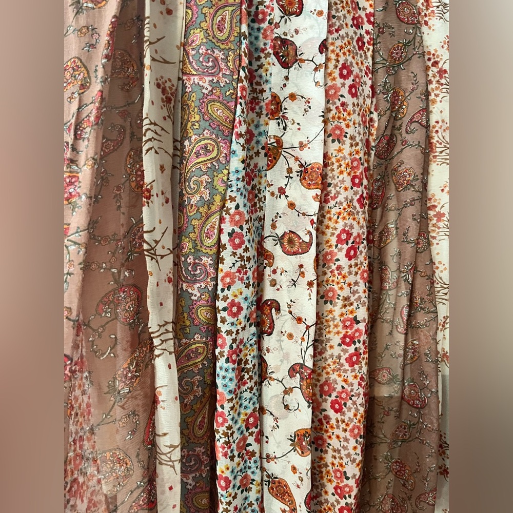 Multi-Fabric Maxi Skirt